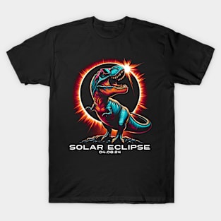 Solar T-Rex Roar: Chic Tee Capturing T-Rex and Solar Phenomenon T-Shirt